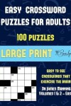 Book cover for Easy Crossword Puzzles for Adults (Vols 1 & 2 - Easy)