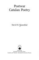 Book cover for Postwar Catalan Poetry