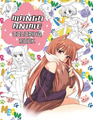 Book cover for Manga Anime Coloring Book