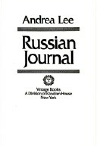 Cover of Russian Journal V127