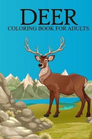 Cover of Deer coloring book for adults