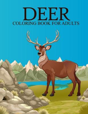 Book cover for Deer coloring book for adults