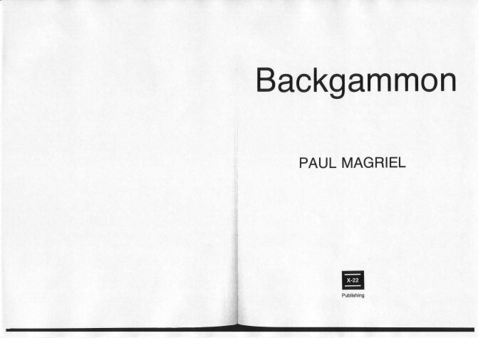 Book cover for Backgammon