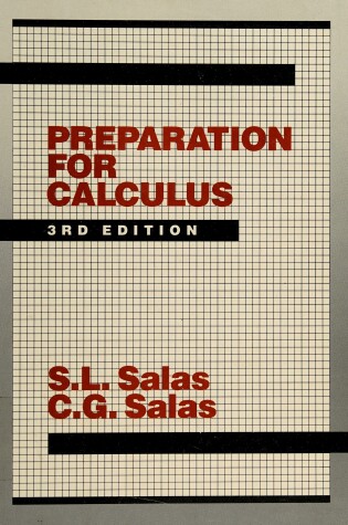 Cover of Preparation for Calculus