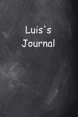 Book cover for Luis Personalized Name Journal Custom Name Gift Idea Luis