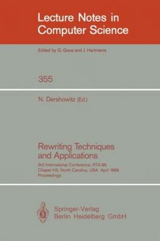 Cover of Rewriting Techniques and Applications