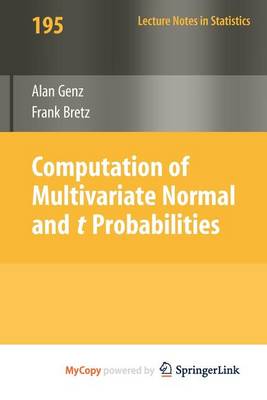 Book cover for Computation of Multivariate Normal and T Probabilities