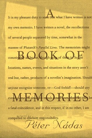 Cover of Book of Memories