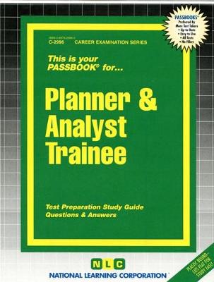 Book cover for Planner & Analyst Trainee