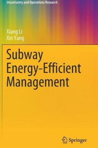 Cover of Subway Energy-Efficient Management