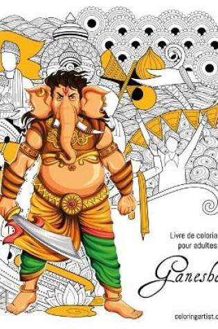 Cover of Livre de coloriage pour adultes Ganesha