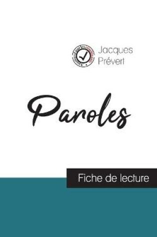 Cover of Paroles de Jacques Prevert (fiche de lecture et analyse complete de l'oeuvre)