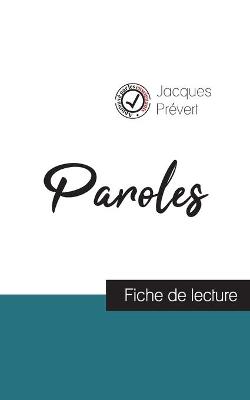 Book cover for Paroles de Jacques Prevert (fiche de lecture et analyse complete de l'oeuvre)