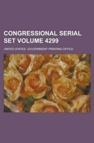 Cover of Congressional Serial Set Volume 4299