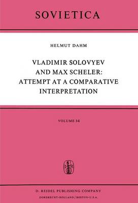 Book cover for Vladimir Solovyev and Max Scheler