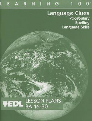 Book cover for Language Clues Lesson Plans, BA 16-30