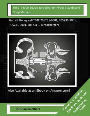 Book cover for Hino 24100-3620A Turbocharger Rebuild Guide and Shop Manual