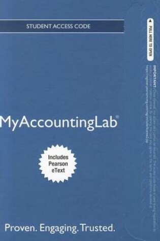 Cover of NEW MyAccountingLab with Pearson EText -- Access Card -- for Management Accounting