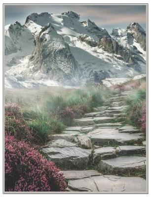 Book cover for Mountain Path Oversized 8.5x11, 150 Page Lined Blank Journal Notebook