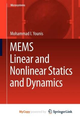 Cover of Mems Linear and Nonlinear Statics and Dynamics