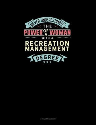 Book cover for Never Underestimate The Power Of A Woman With A Recreation Management Degree