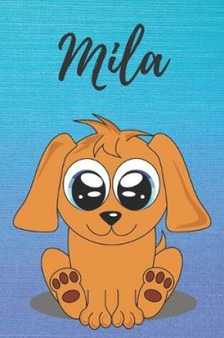 Cover of Mila dog coloring book / notebook / journal / diary