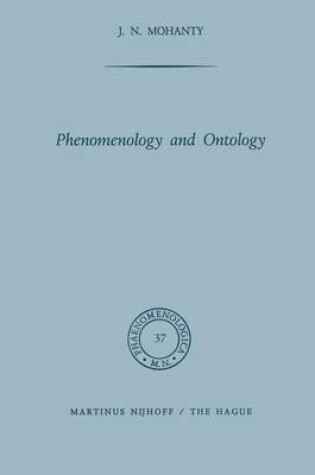 Cover of Phenomenology and Ontology