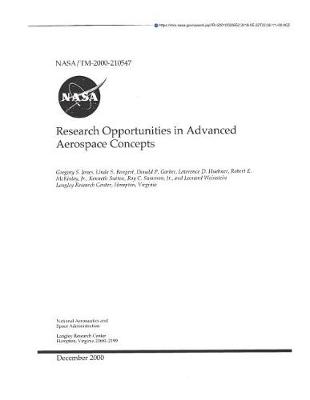 Book cover for Research Opportunities in Advanced Aerospace Concepts