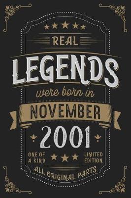 Book cover for Real Legends were born in November 2001