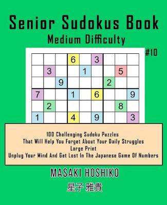 Book cover for Senior Sudokus Book Medium Difficulty #10