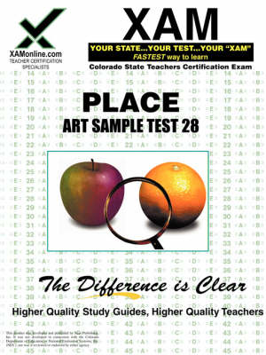 Cover of Place Art Sample Test 28 Teacher Certification Test Prep Study Guide