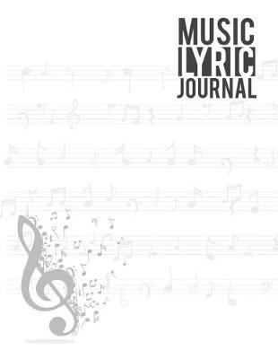 Book cover for Music Lyrics Journal