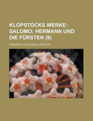 Book cover for Klopstocks Werke (9)