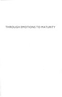 Book cover for Through Emotions to Maturity