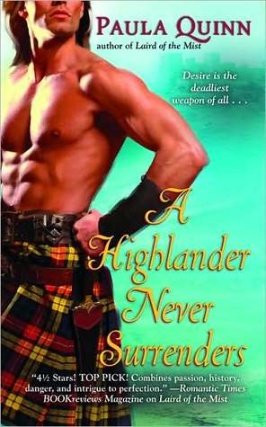 Book cover for A Highlander Never Surrenders