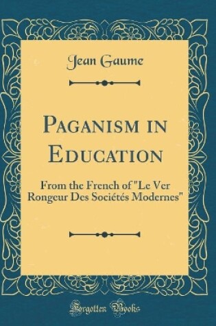 Cover of Paganism in Education