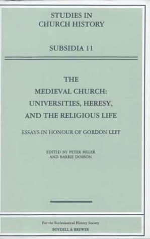 Book cover for The Medieval Church: Universities, Heresy, and the Religious Life