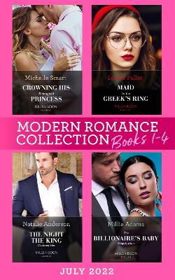 Book cover for Modern Romance July 2022 Books 1-4