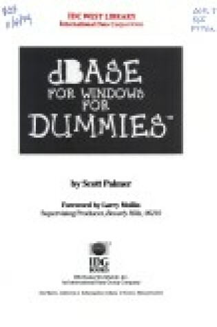 Cover of Dbase for Windows For Dummies