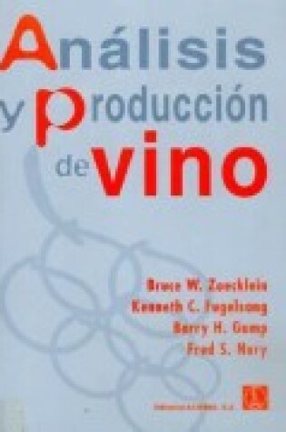 Cover of Analisis y Produccion de Vino