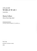 Book cover for Atlas of World War One 2e (H) (Op)