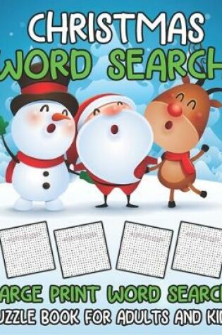 Cover of Christmas Word Search Large Print Word Search Puzzle Book for Everyone