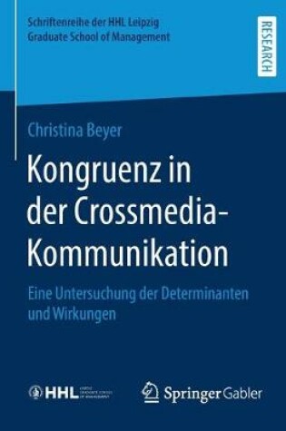 Cover of Kongruenz in der Crossmedia-Kommunikation