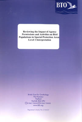 Book cover for Reviewing the Impact of Agency Permissions and Activities on Bird Populations in SPAs