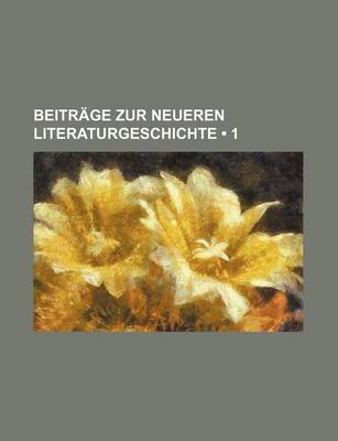 Book cover for Beitrage Zur Neueren Literaturgeschichte (1)