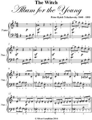 Book cover for Witch Album for the Young Opus 39 Number 20 Easy Piano Sheet Music Pdf