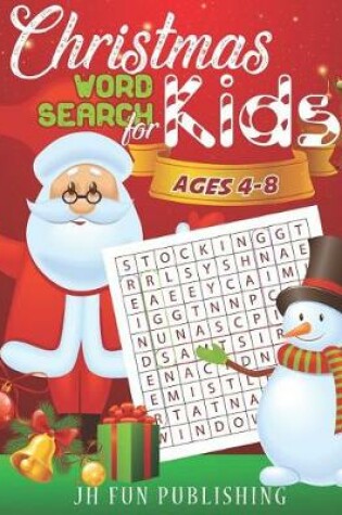 Cover of Christmas Word Search For Kids Ages 4-8