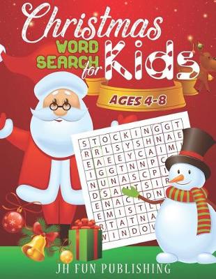 Cover of Christmas Word Search For Kids Ages 4-8