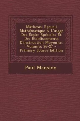 Cover of Mathesis