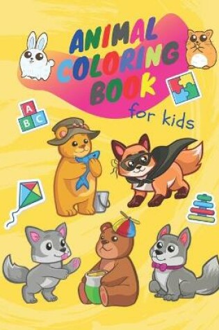 Cover of Animal coloring book for kids